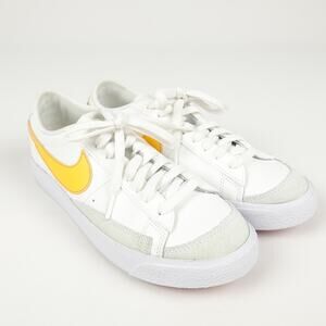 Nike 6.5 Youth Blazer Low '77 Vintage Sneaker Pink Yellow Swoosh